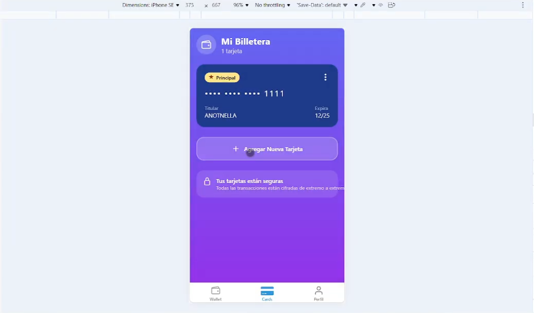 Digital Wallet — Project screenshot