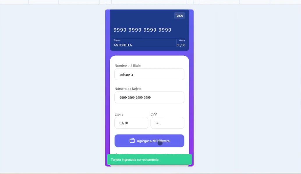 Digital Wallet — Project screenshot