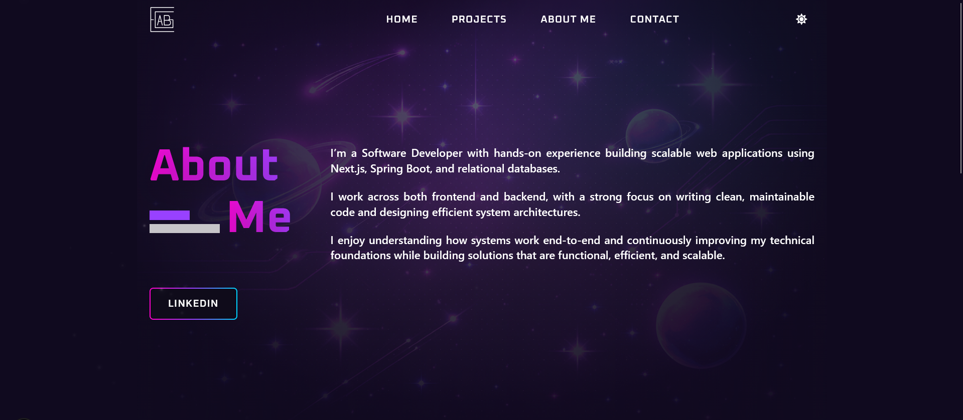 New Portfolio — Project screenshot