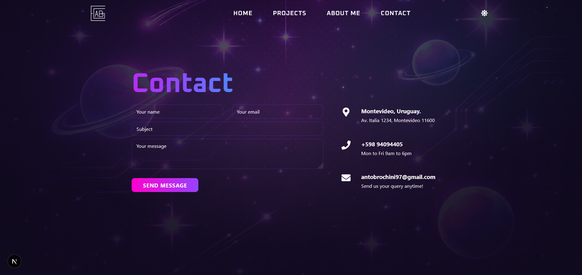 New Portfolio — Project screenshot