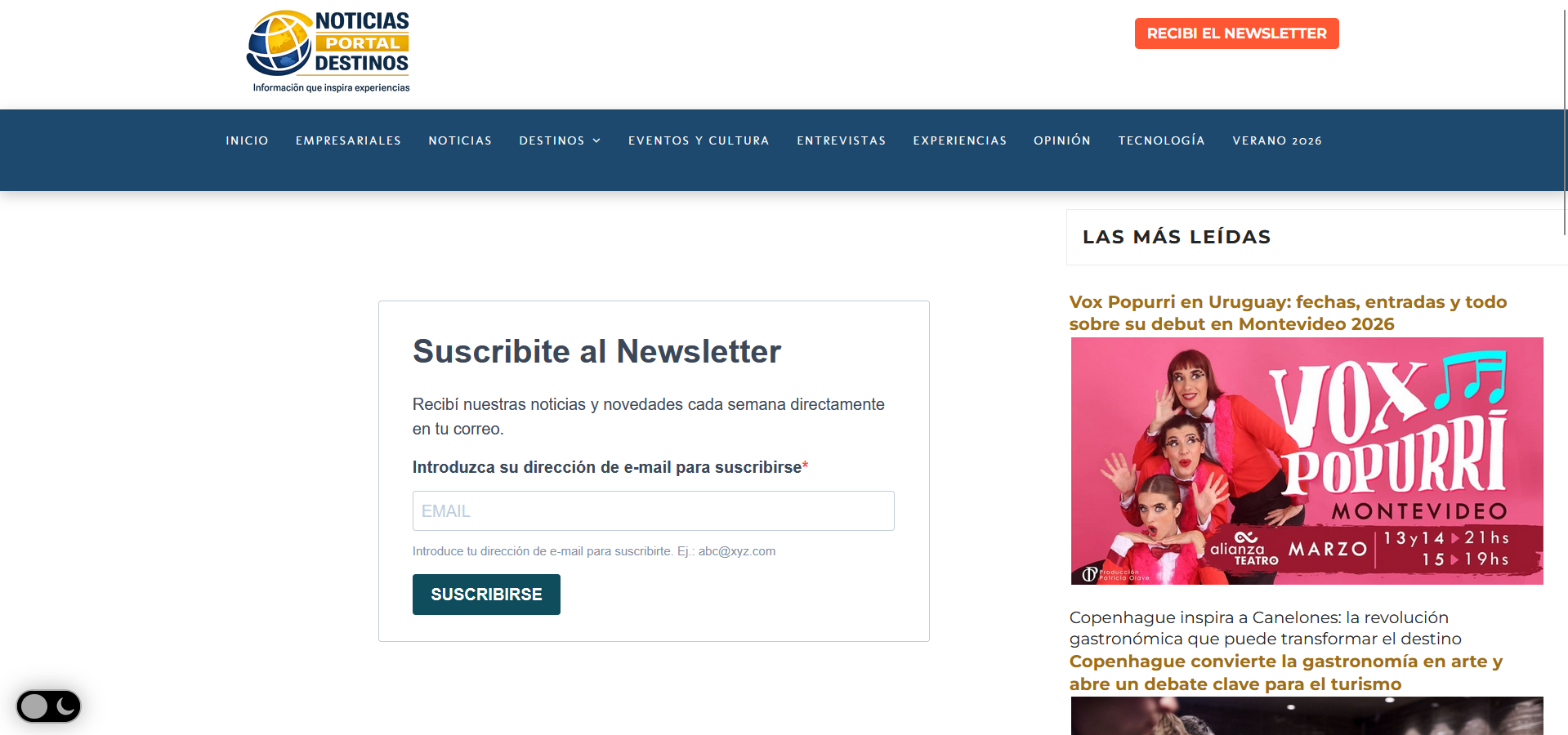News Website — Project screenshot